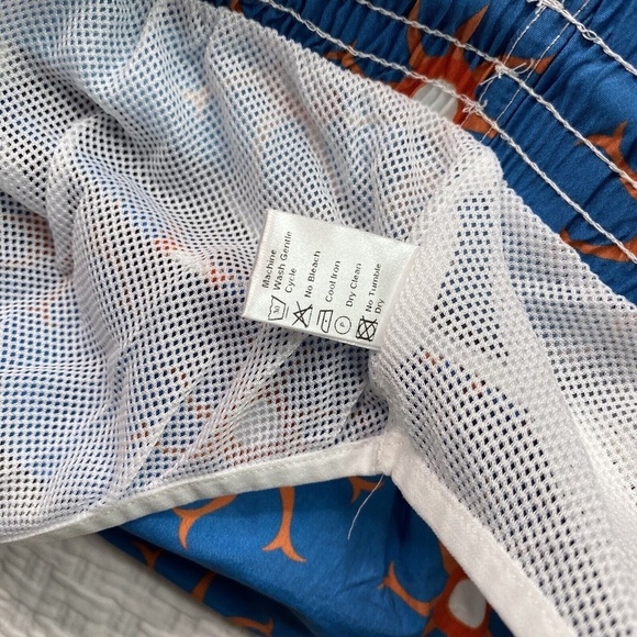 Le Sirenuse Positano Men’s Swim Trunks Sz 34 3XL Made In Italy Blue LinedBeach - Picture 6 of 11